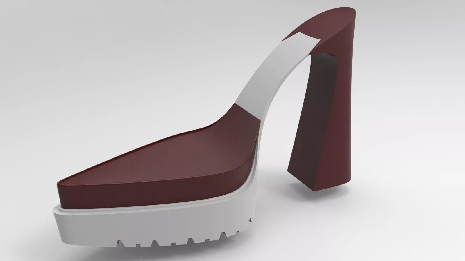 Female sole with Tall Heel 3D print model