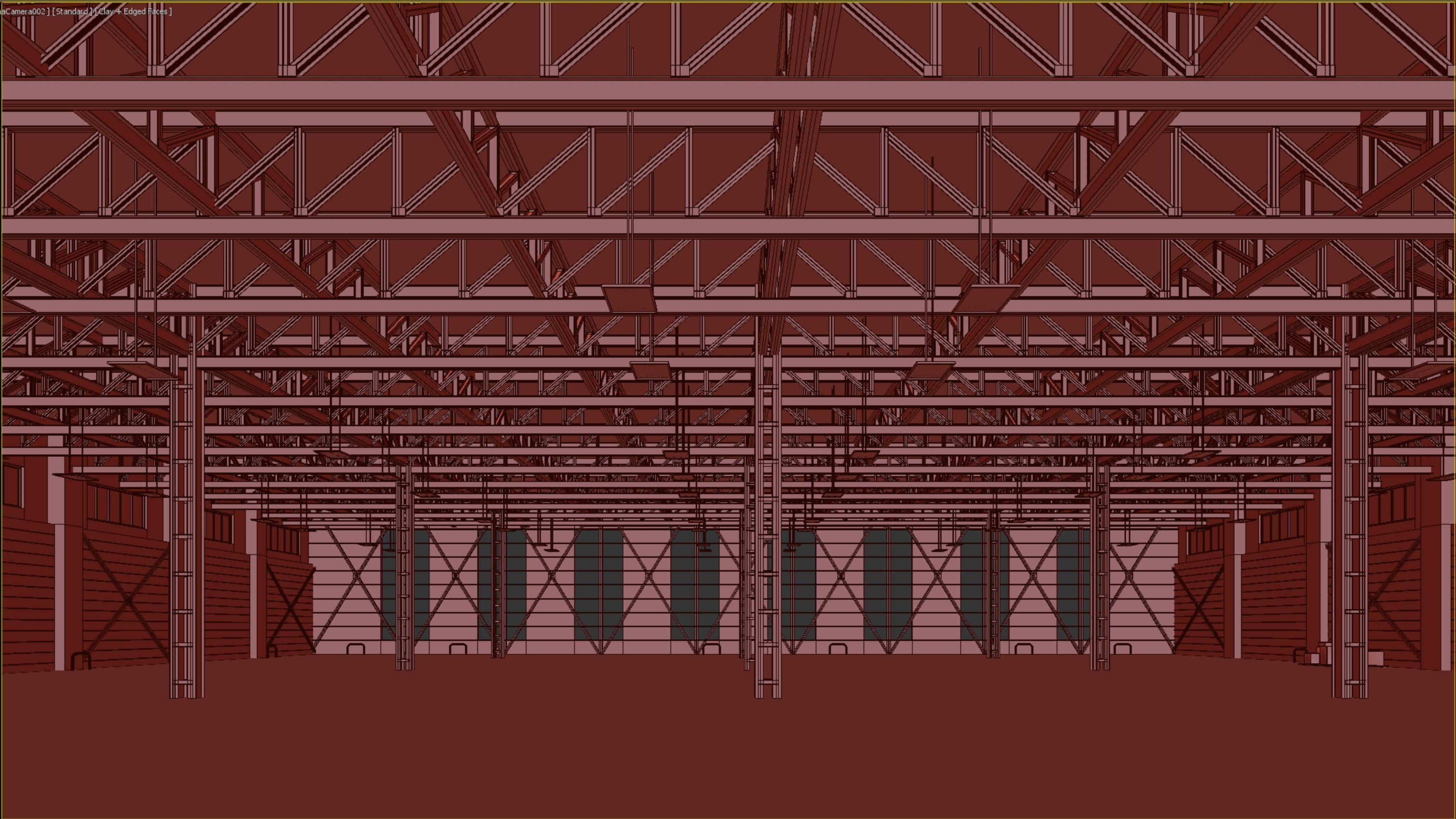 low poly warehouse 10 Low-poly 3D model_7