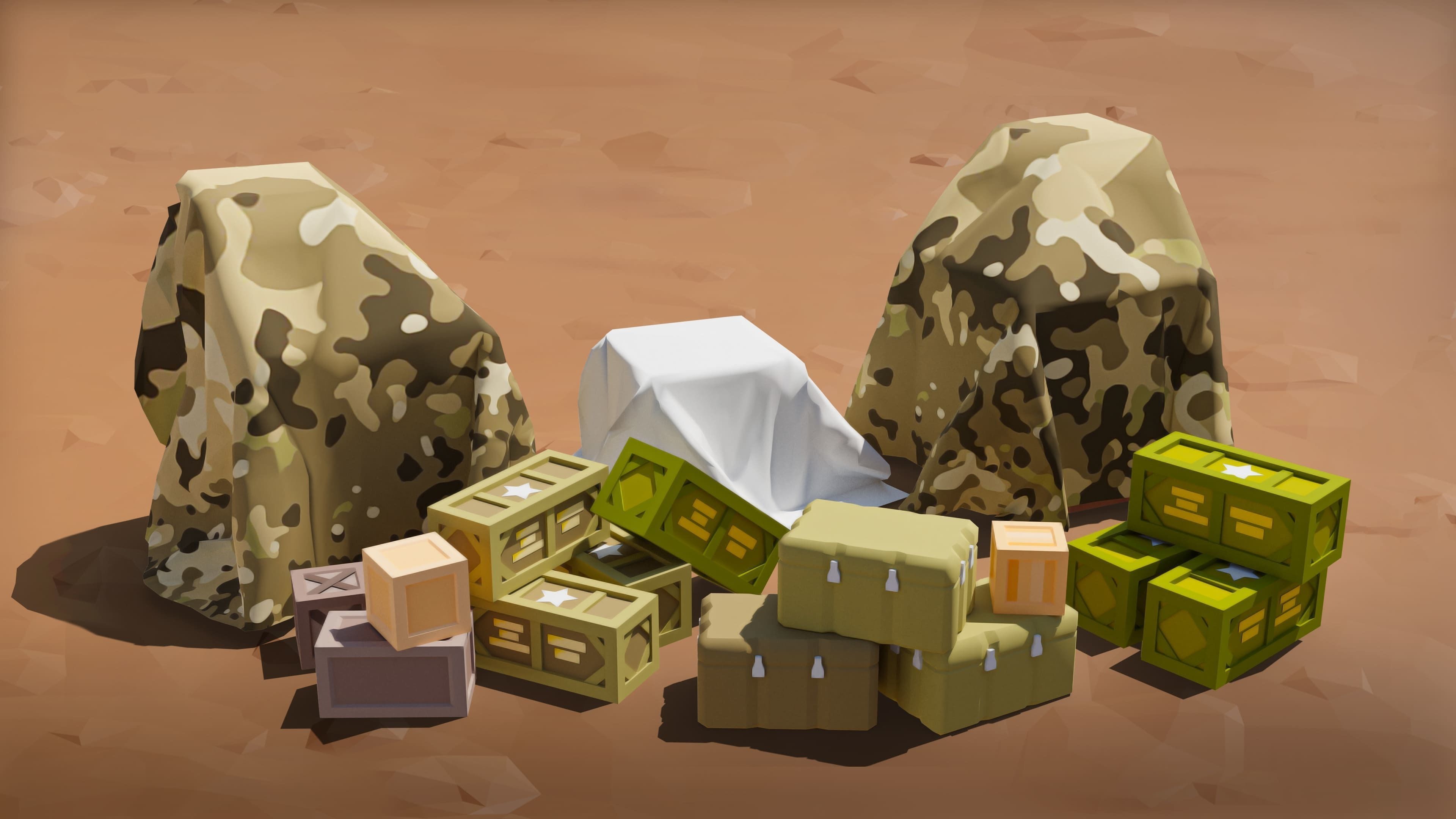 Military FREE Free low-poly 3D model_6