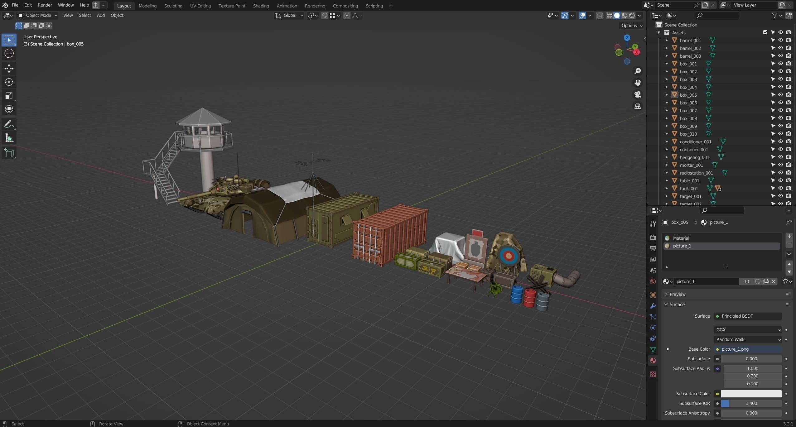 Military FREE Free low-poly 3D model_12