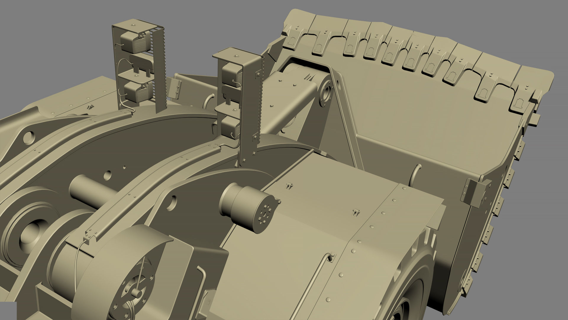 Underground Mining Loader LH621i Rigged 3D model_55