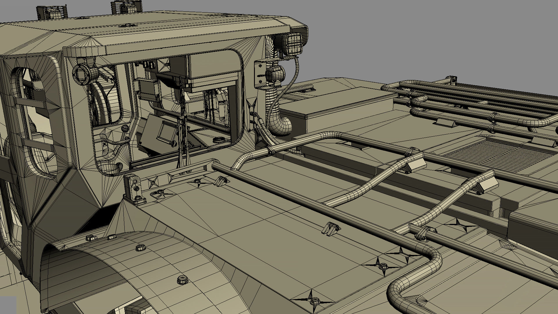 Underground Mining Loader LH621i Rigged 3D model_54