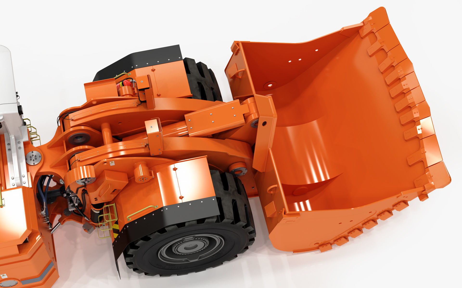 Underground Mining Loader LH621i Rigged 3D model_21