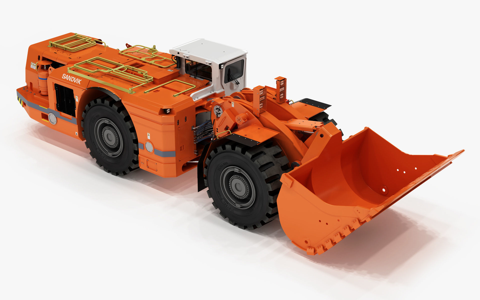 Underground Mining Loader LH621i Rigged 3D model_52