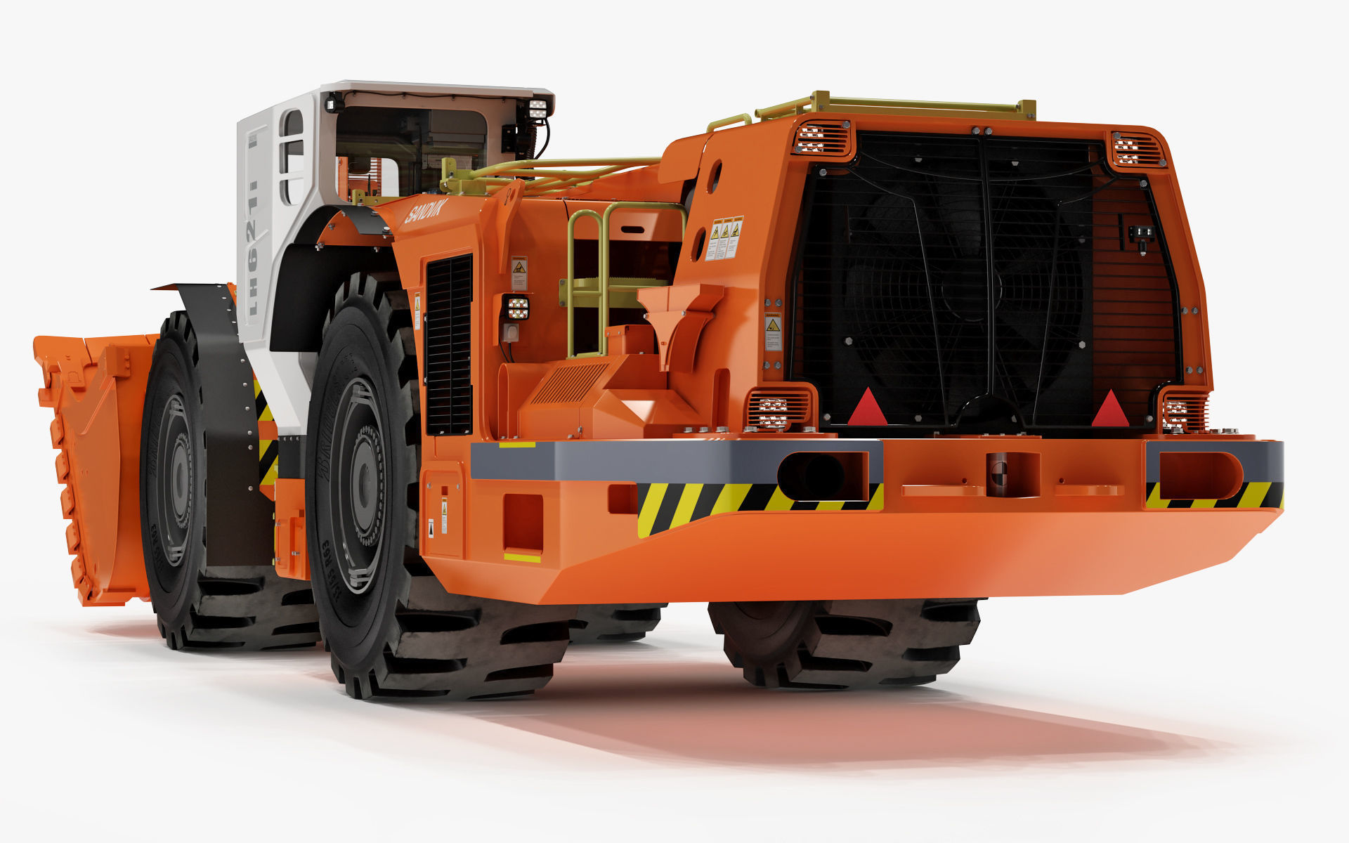 Underground Mining Loader LH621i Rigged 3D model_18