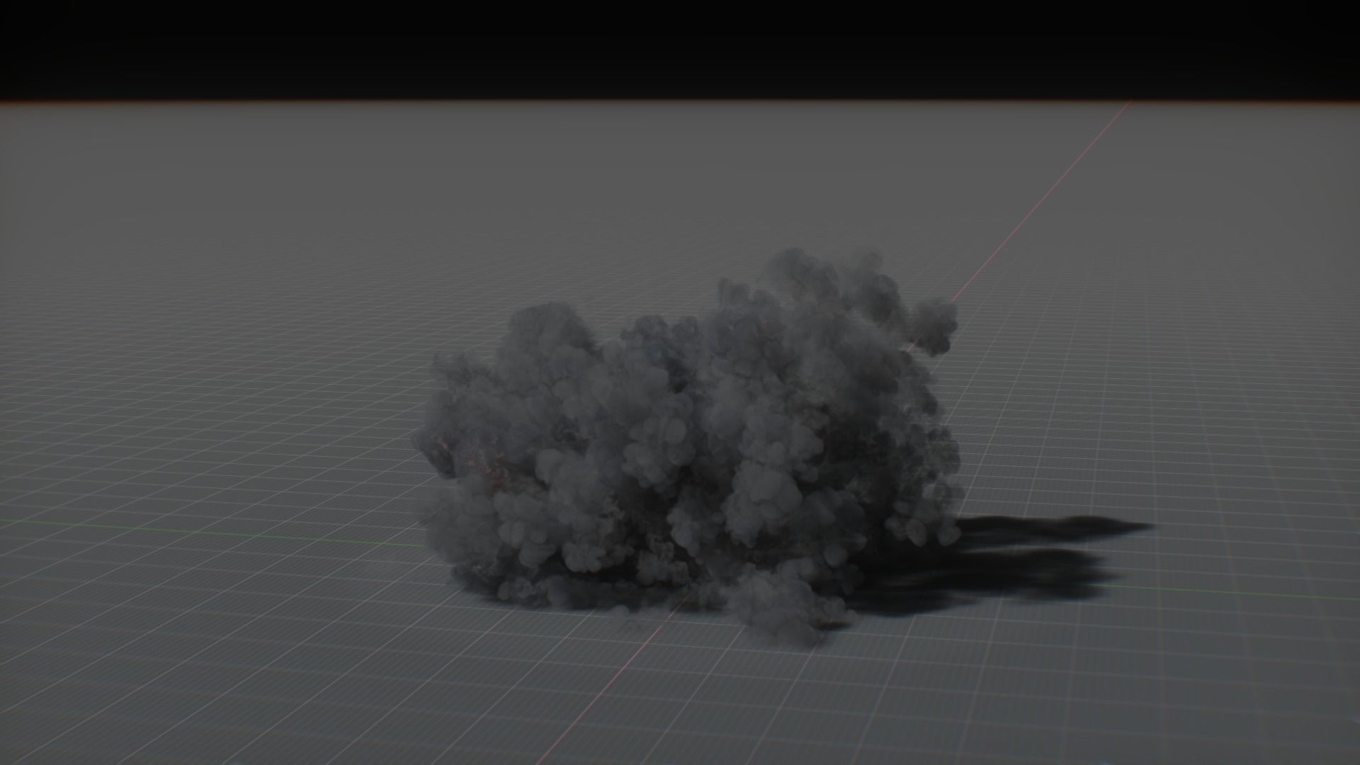Artillery Grenade Explosion Animation 3D 3D model_41