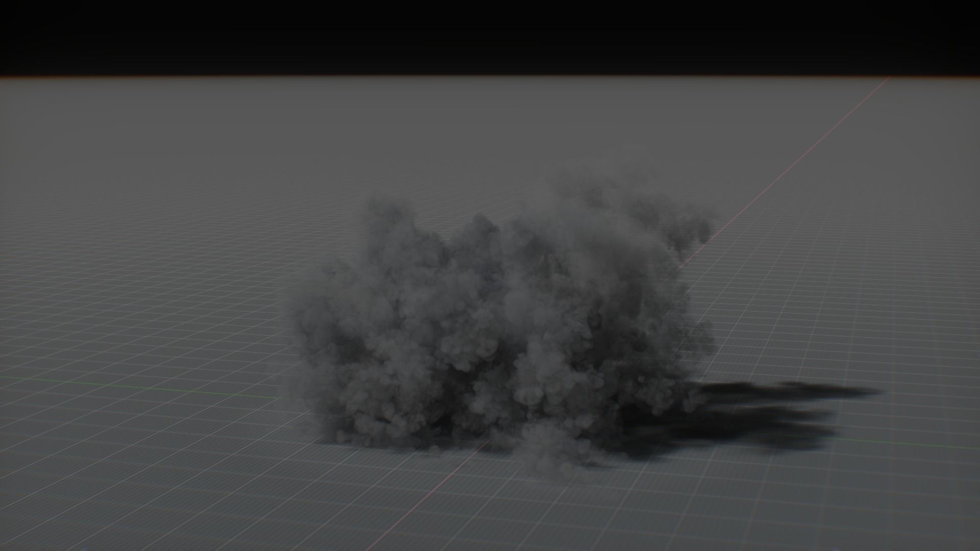 Artillery Grenade Explosion Animation 3D 3D model_76