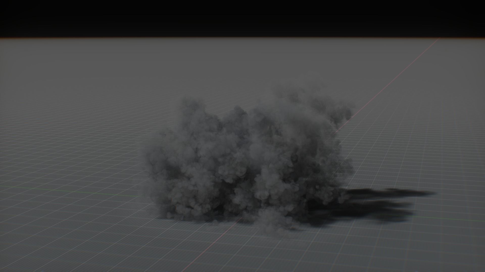 Artillery Grenade Explosion Animation 3D 3D model_75