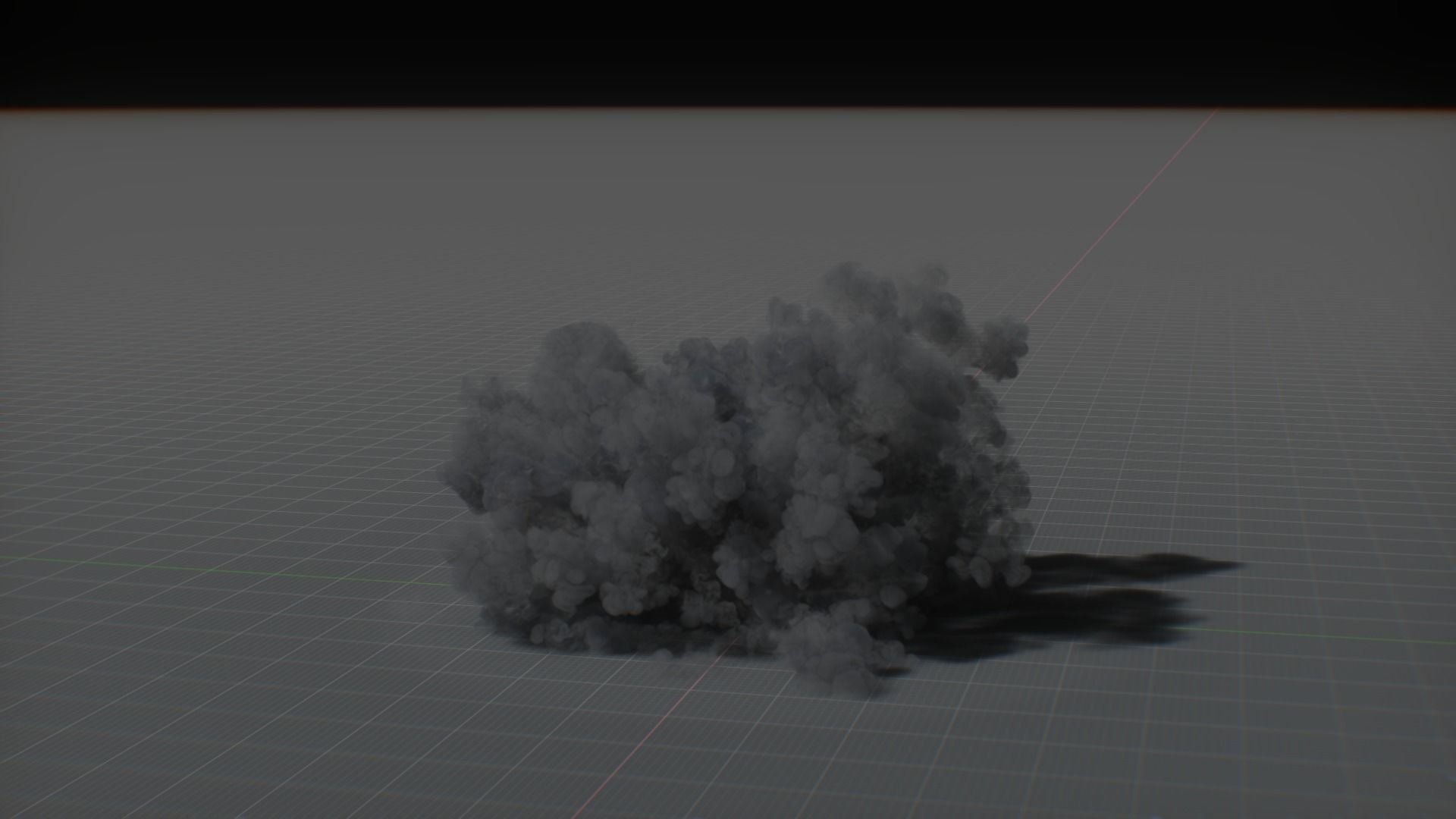 Artillery Grenade Explosion Animation 3D 3D model_43