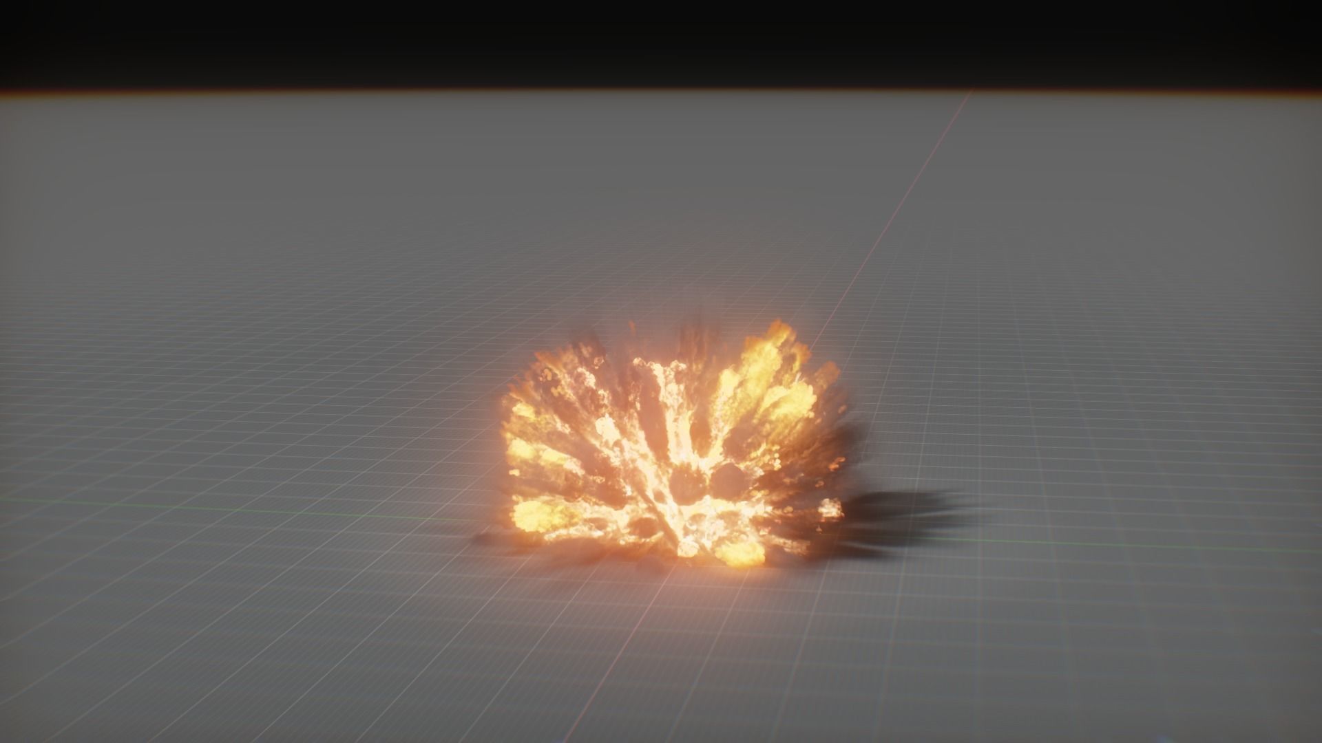 Artillery Grenade Explosion Animation 3D 3D model_77