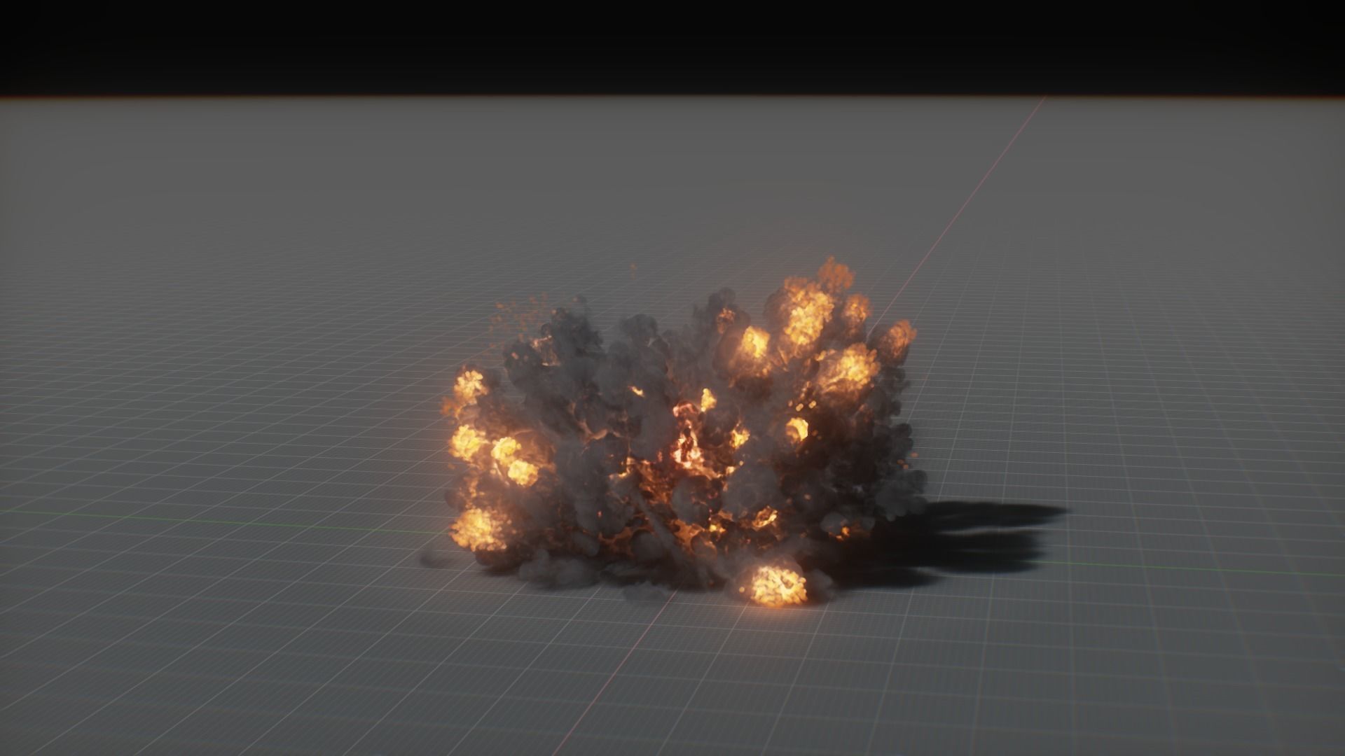 Artillery Grenade Explosion Animation 3D 3D model_20