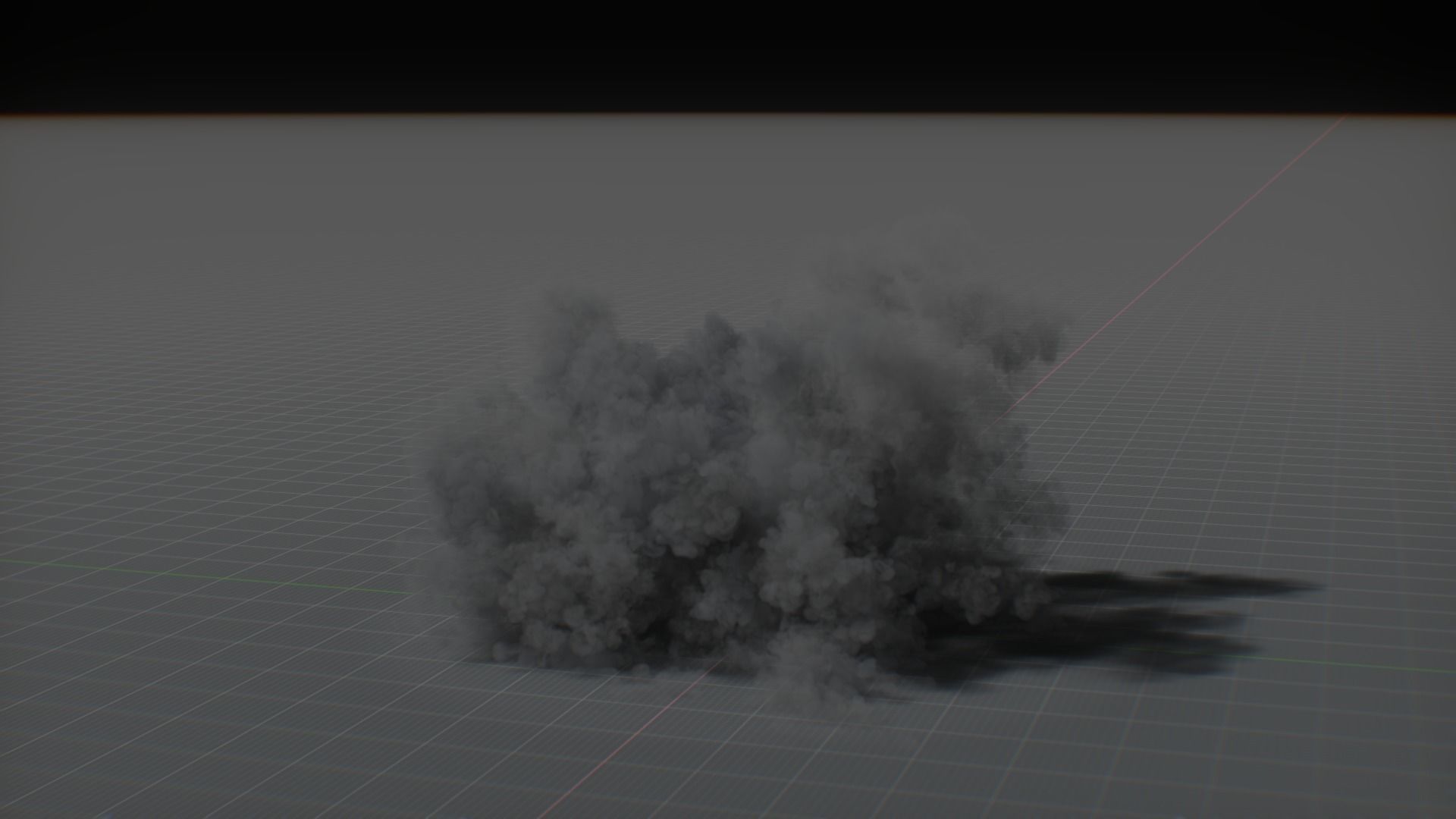 Artillery Grenade Explosion Animation 3D 3D model_88
