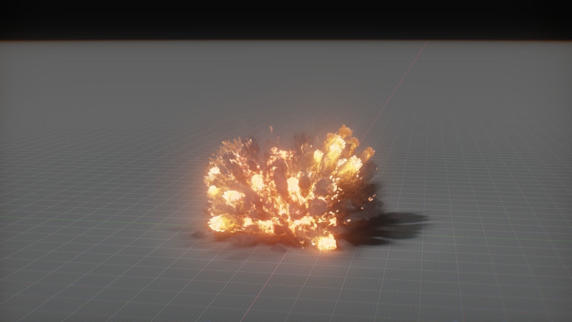 Artillery Grenade Explosion Animation 3D 3D model_81
