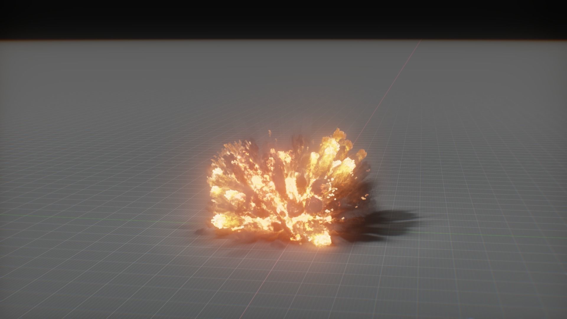 Artillery Grenade Explosion Animation 3D 3D model_6