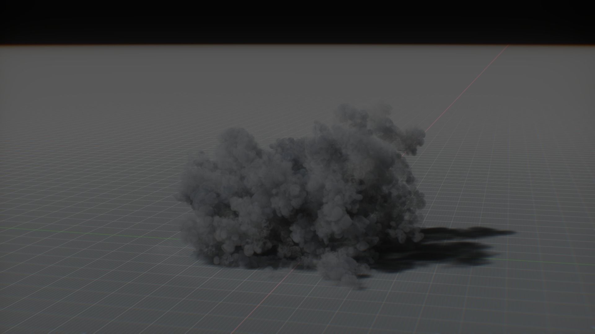 Artillery Grenade Explosion Animation 3D 3D model_50