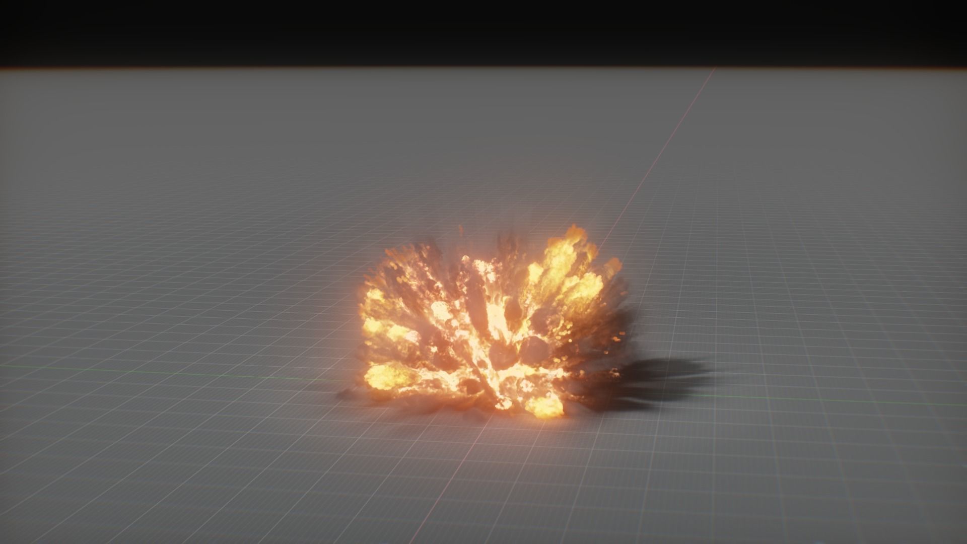 Artillery Grenade Explosion Animation 3D 3D model_5