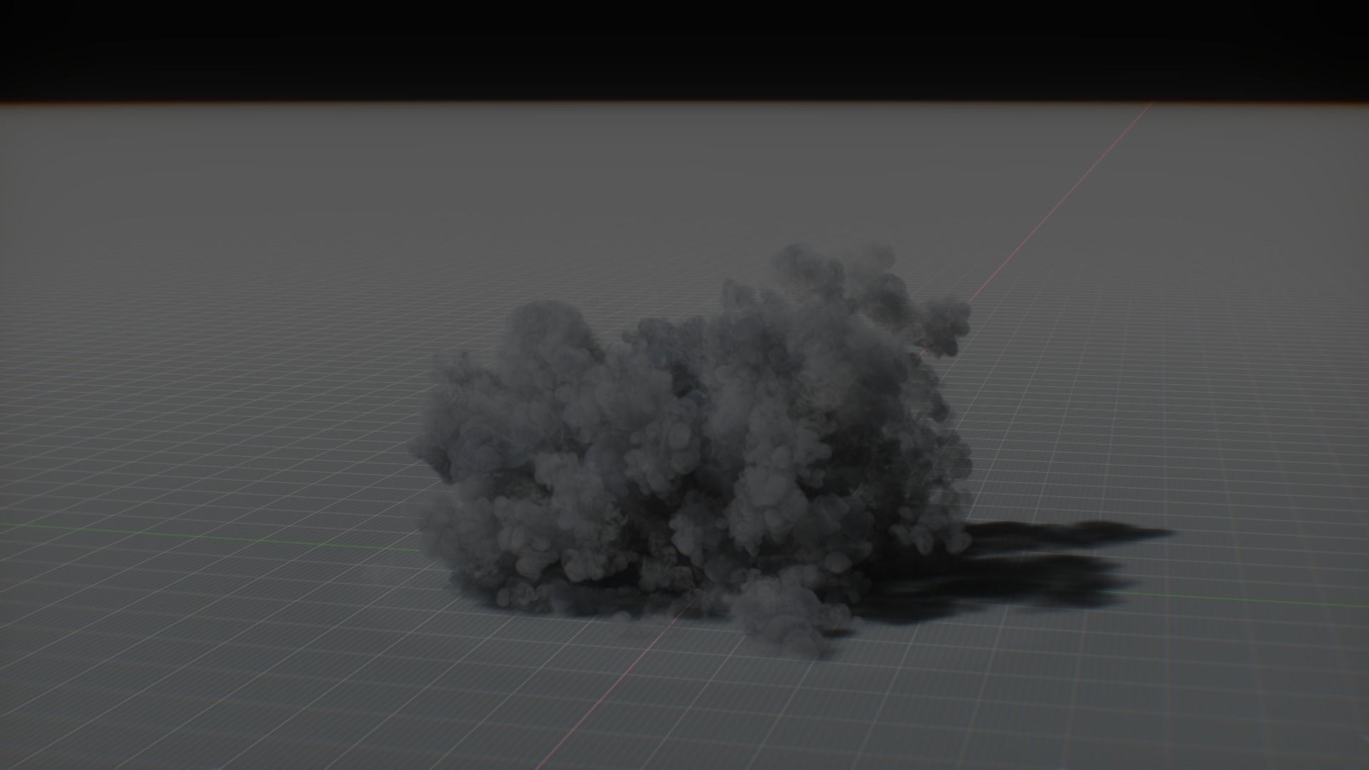 Artillery Grenade Explosion Animation 3D 3D model_45