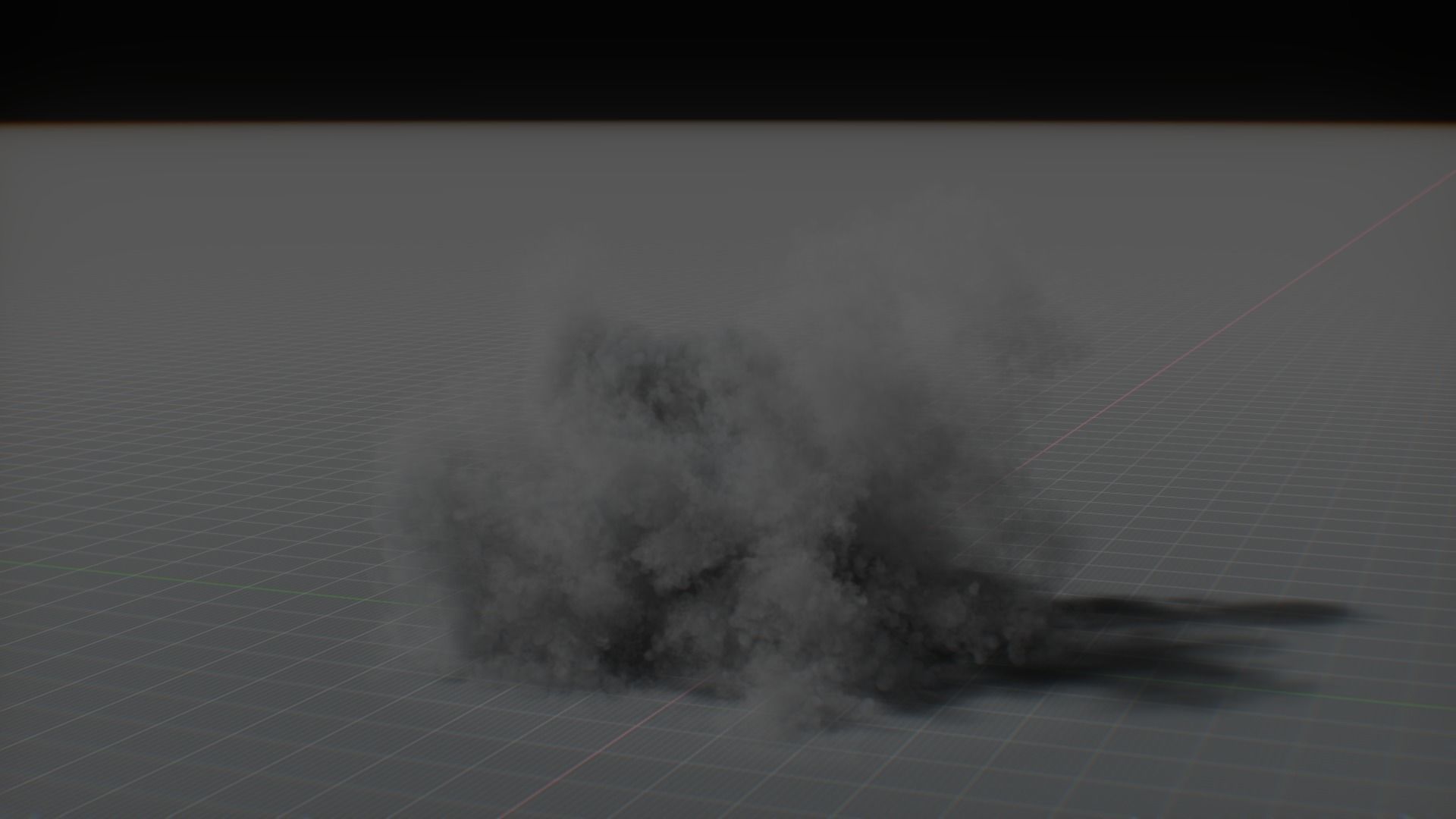 Artillery Grenade Explosion Animation 3D 3D model_3