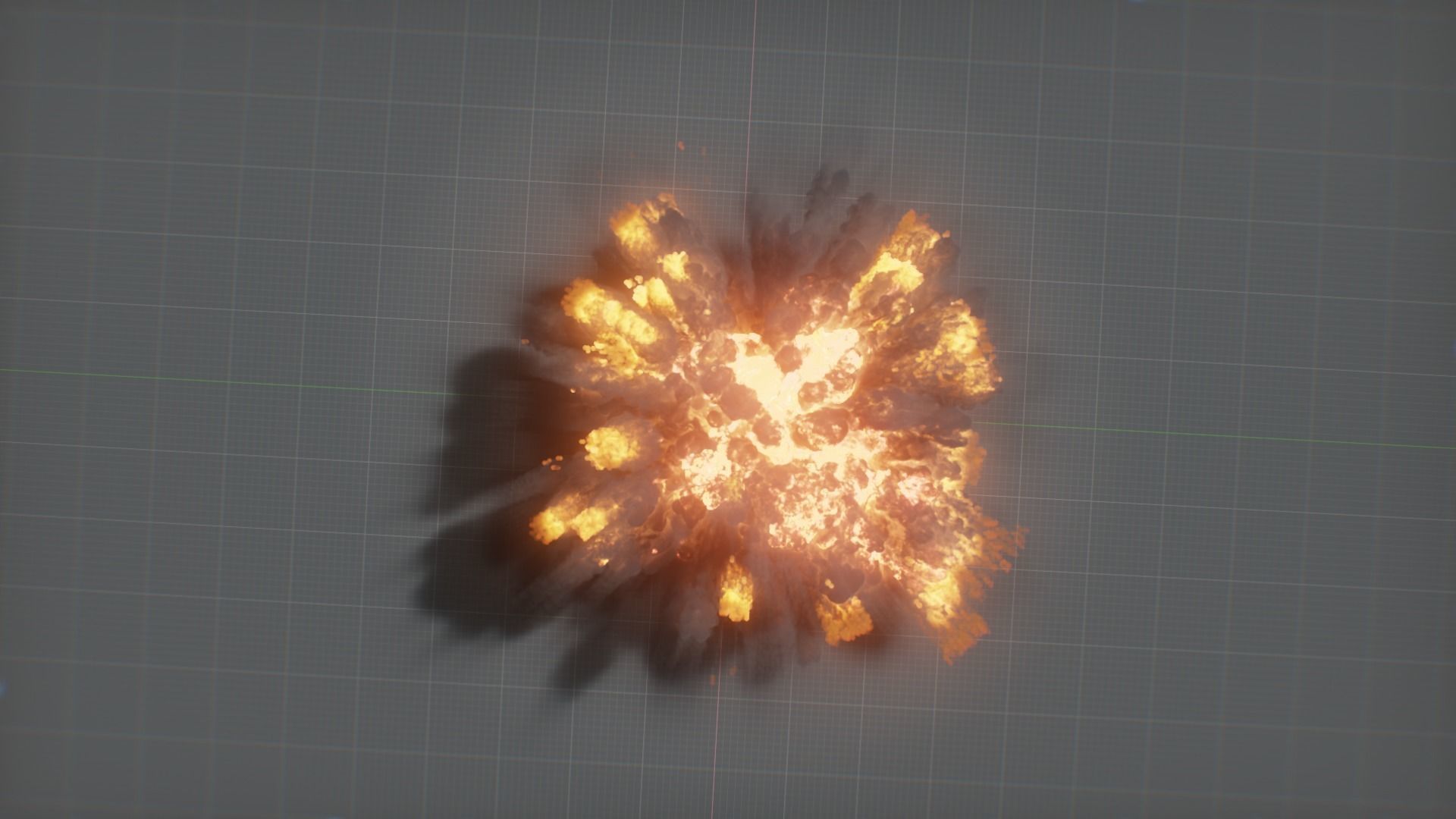 Artillery Grenade Explosion Animation 3D 3D model_8