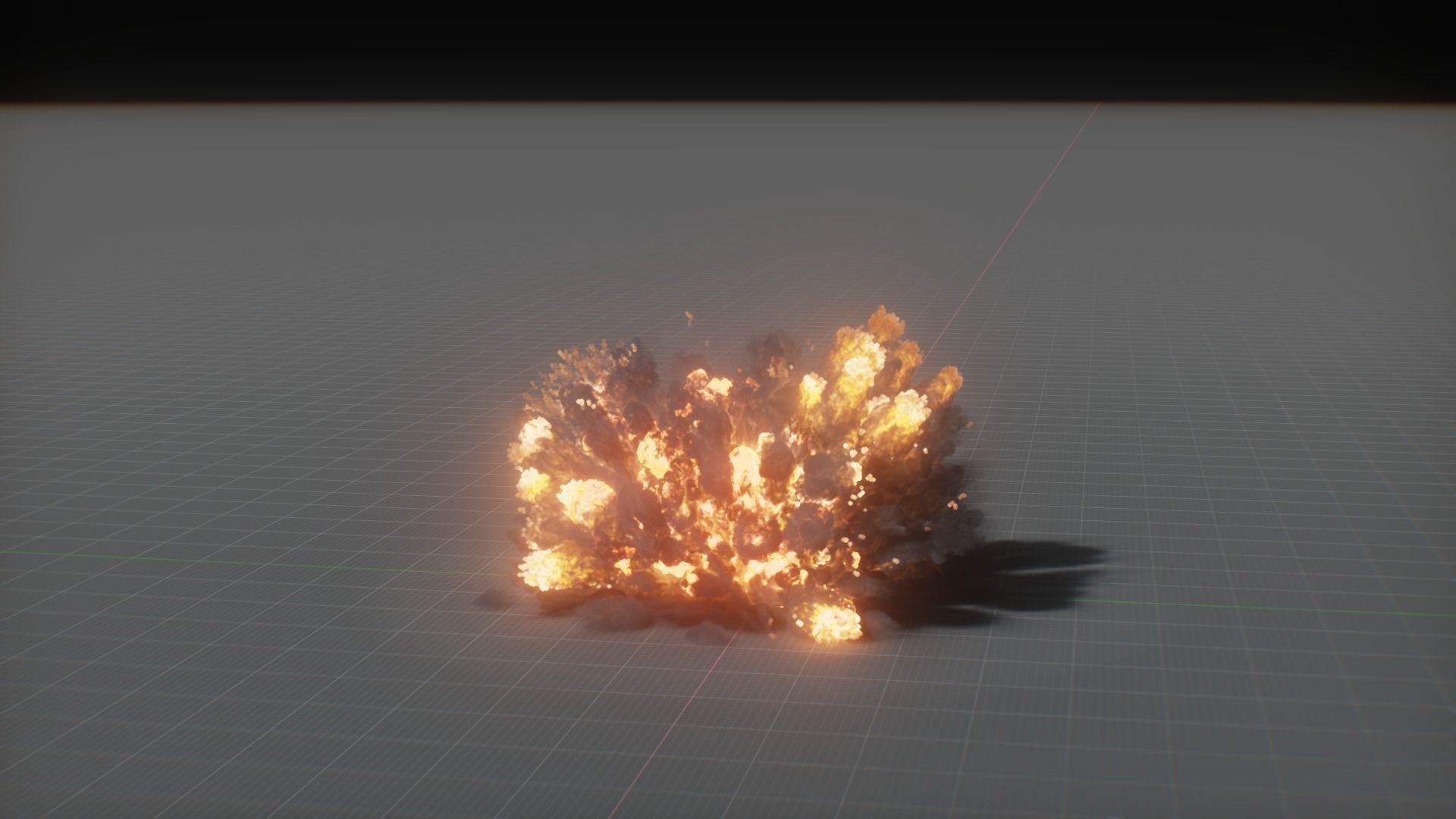 Artillery Grenade Explosion Animation 3D 3D model_10