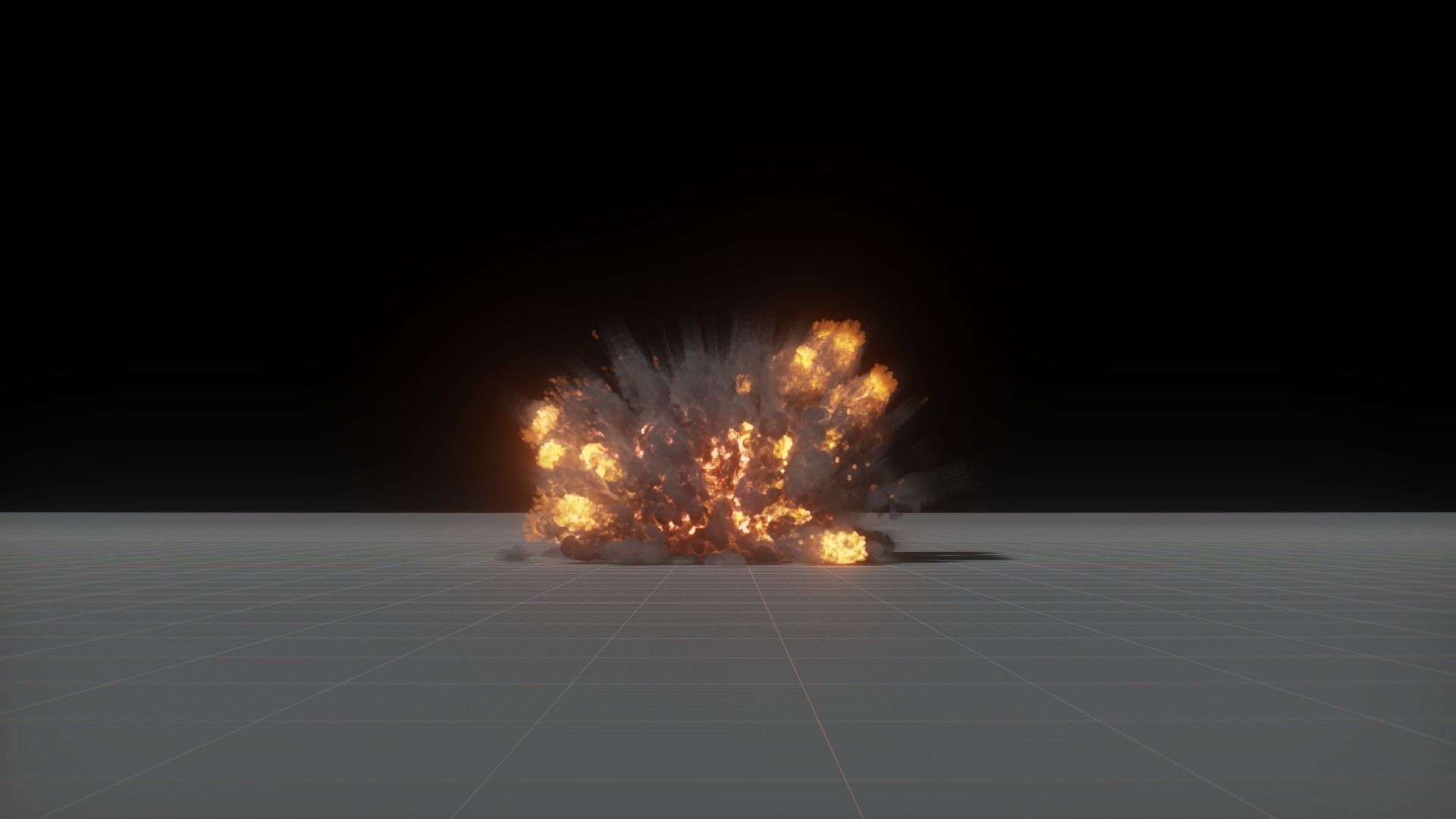 Artillery Grenade Explosion Animation 3D 3D model_13