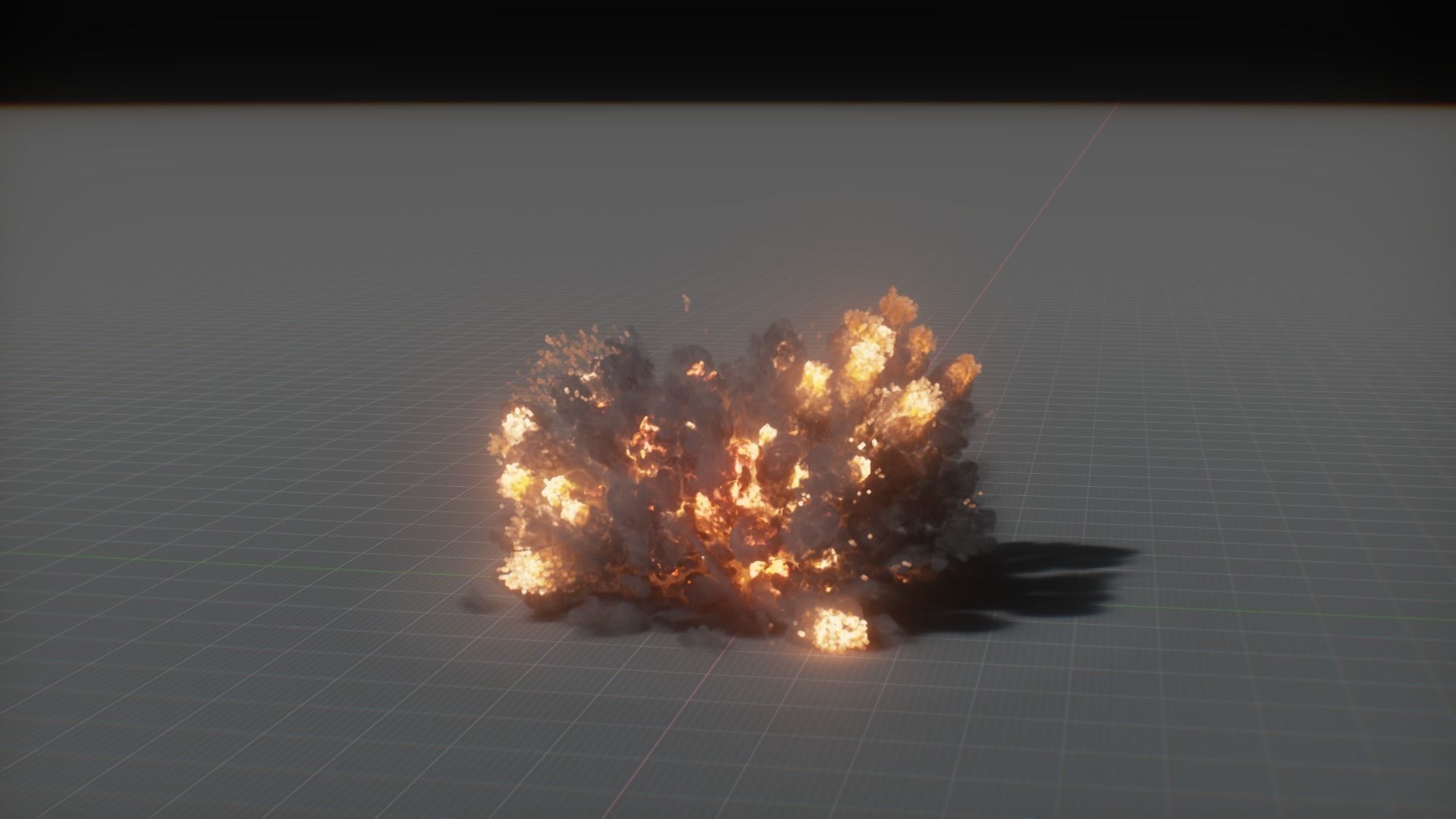 Artillery Grenade Explosion Animation 3D 3D model_15