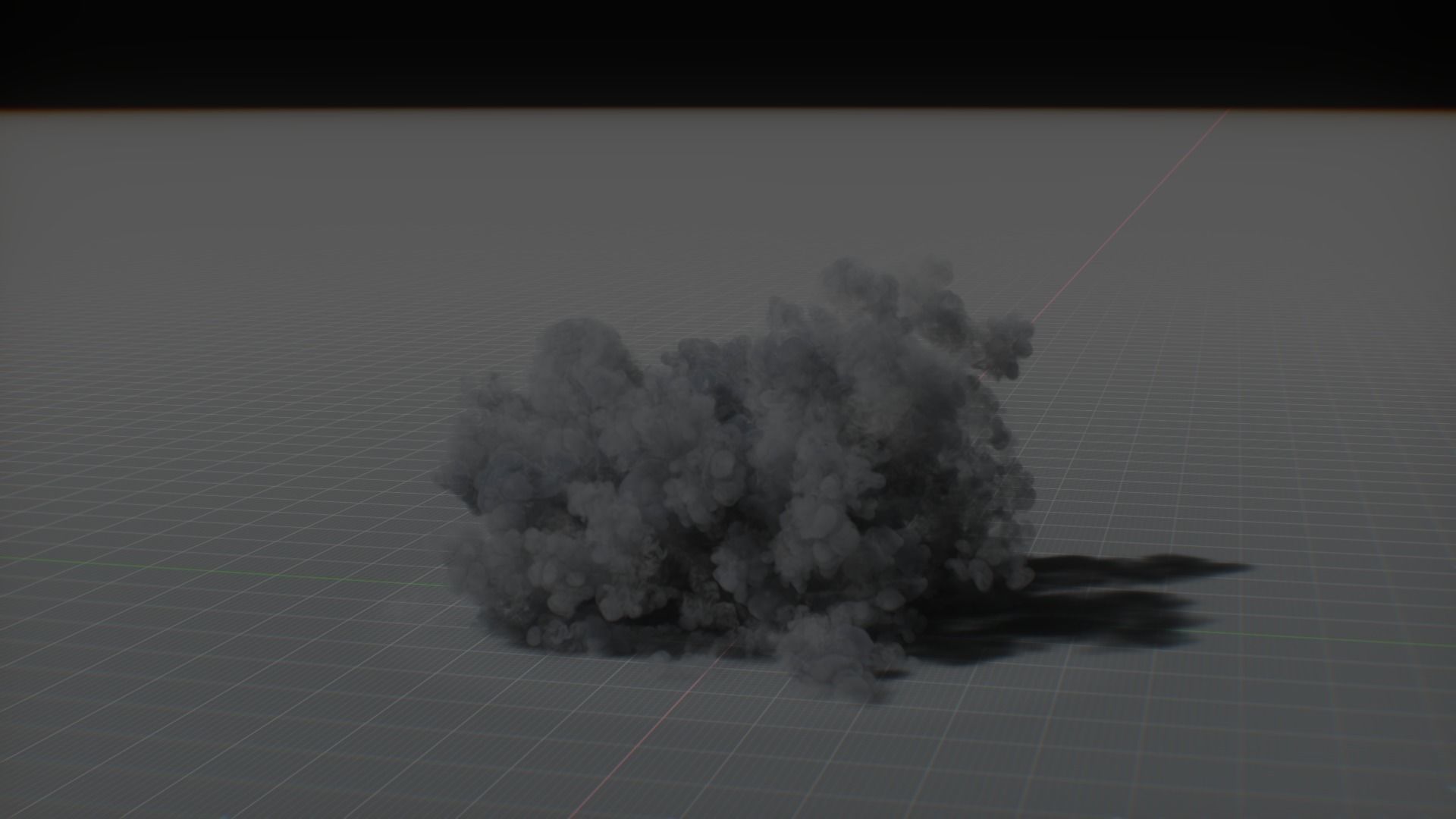 Artillery Grenade Explosion Animation 3D 3D model_46