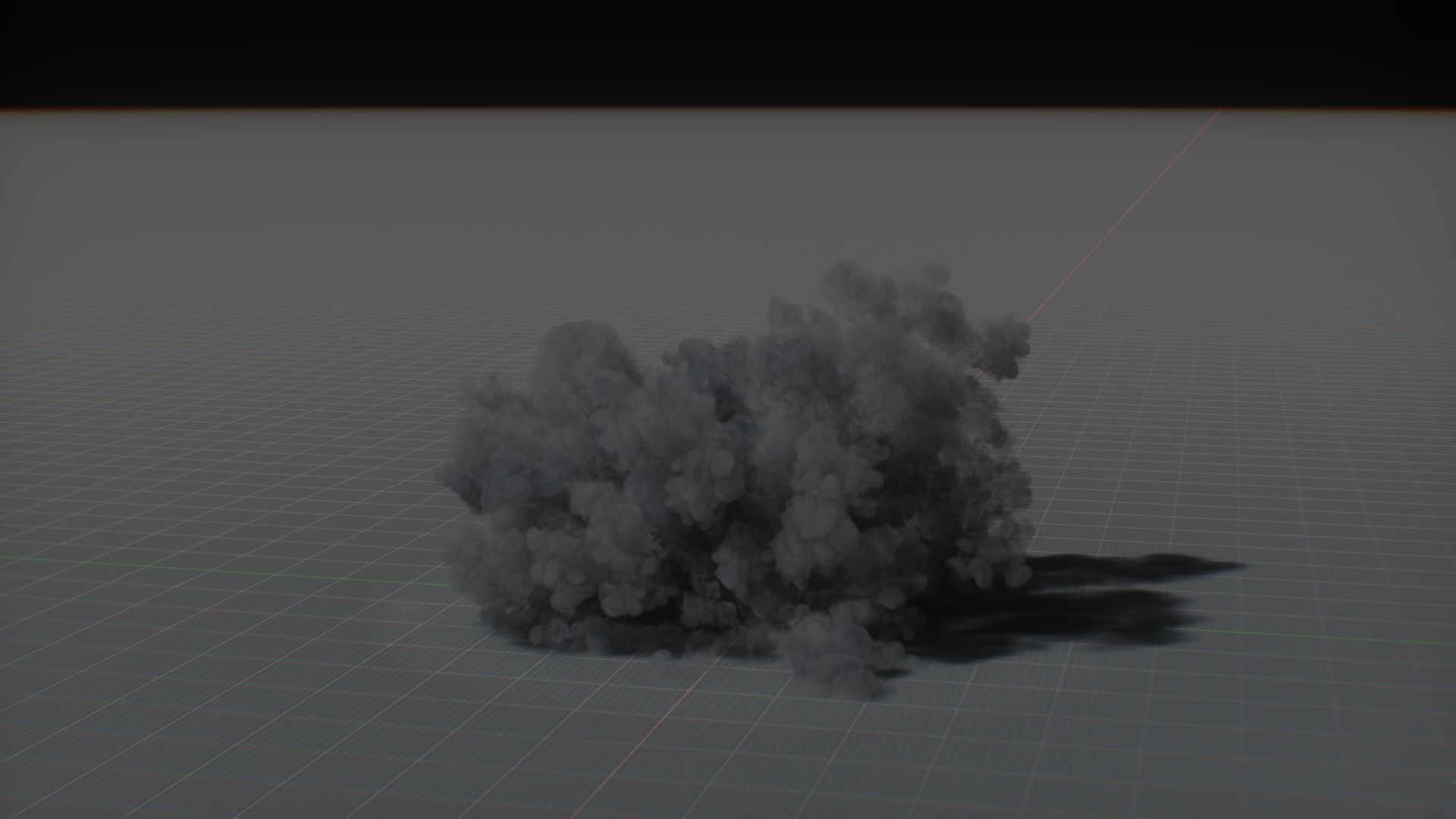 Artillery Grenade Explosion Animation 3D 3D model_44