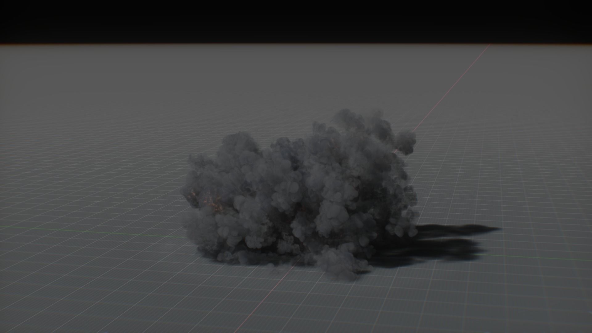 Artillery Grenade Explosion Animation 3D 3D model_40