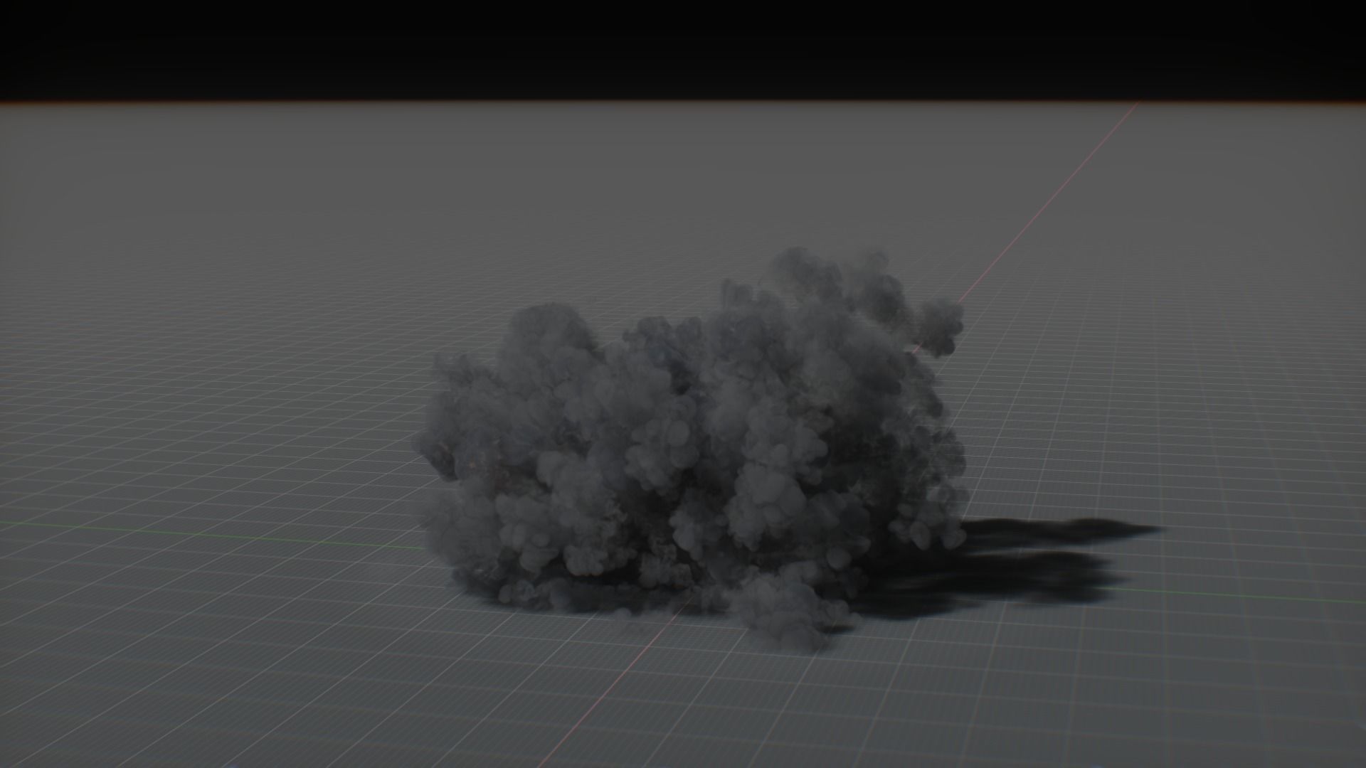 Artillery Grenade Explosion Animation 3D 3D model_42