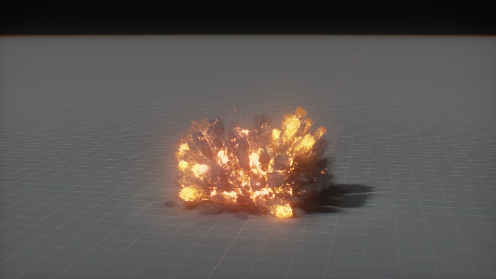 Artillery Grenade Explosion Animation 3D 3D model_9