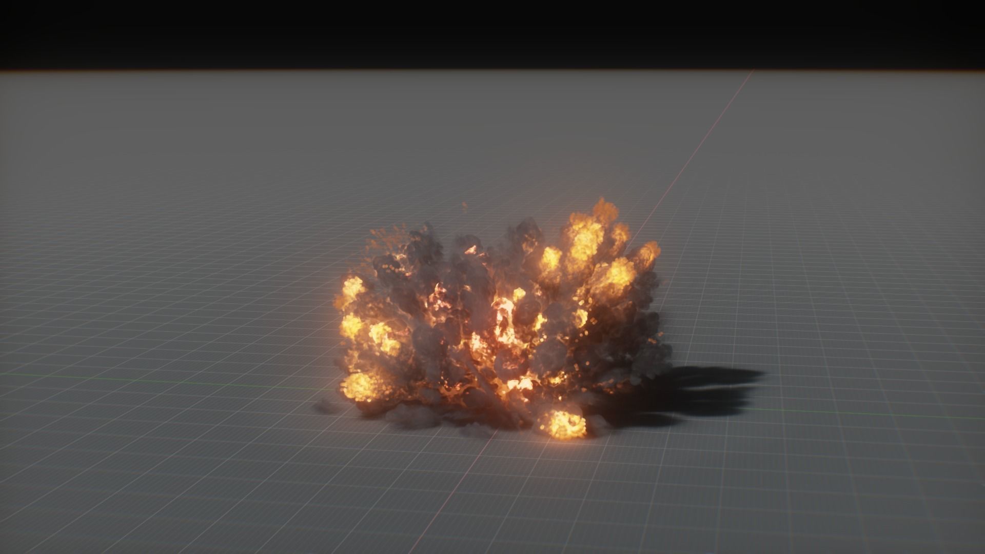 Artillery Grenade Explosion Animation 3D 3D model_14