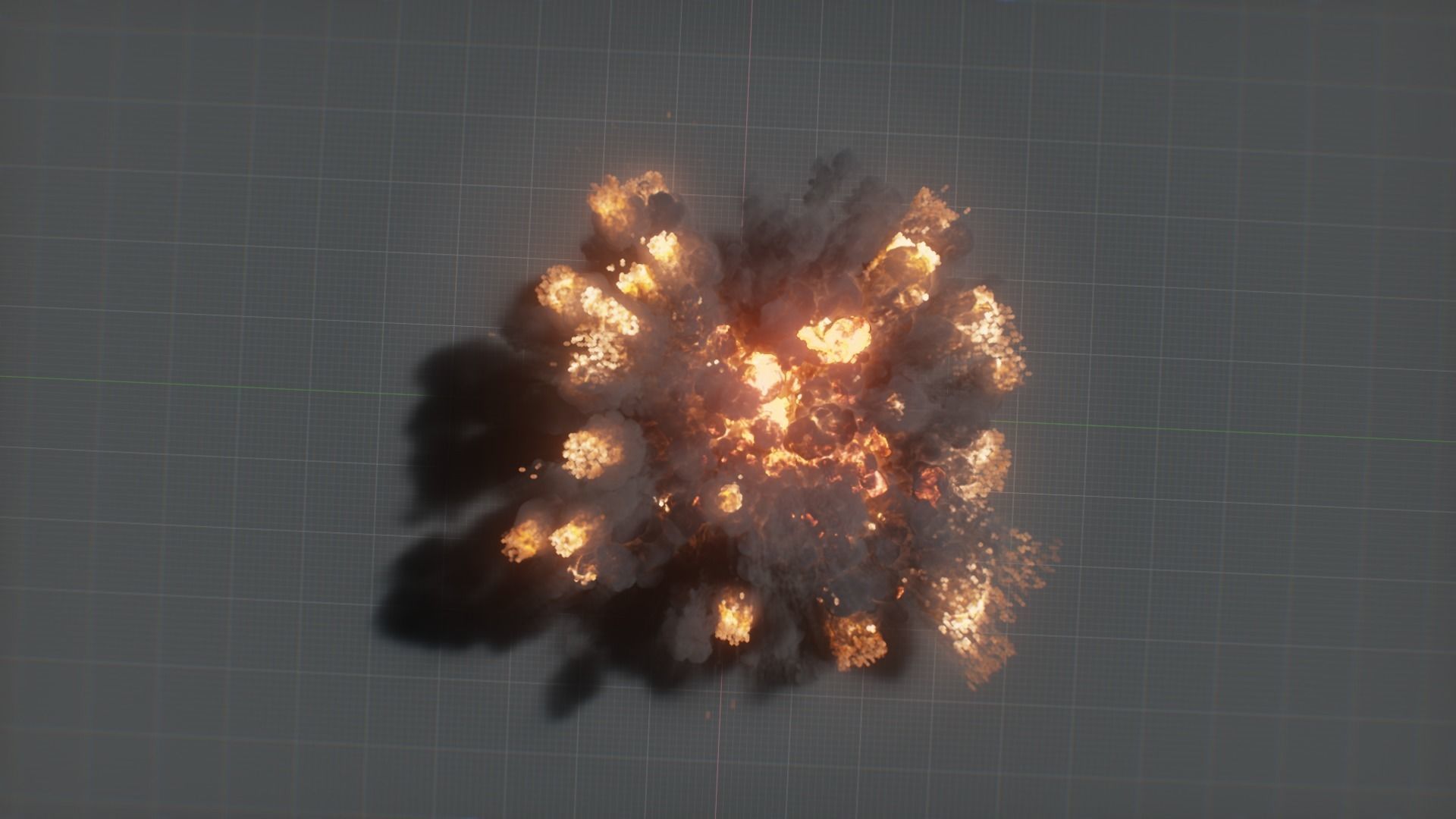 Artillery Grenade Explosion Animation 3D 3D model_18