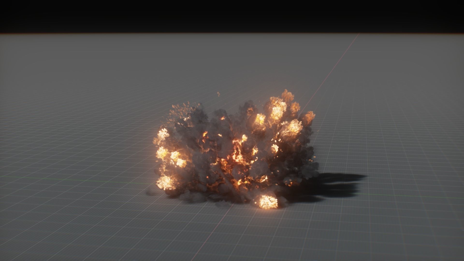 Artillery Grenade Explosion Animation 3D 3D model_19