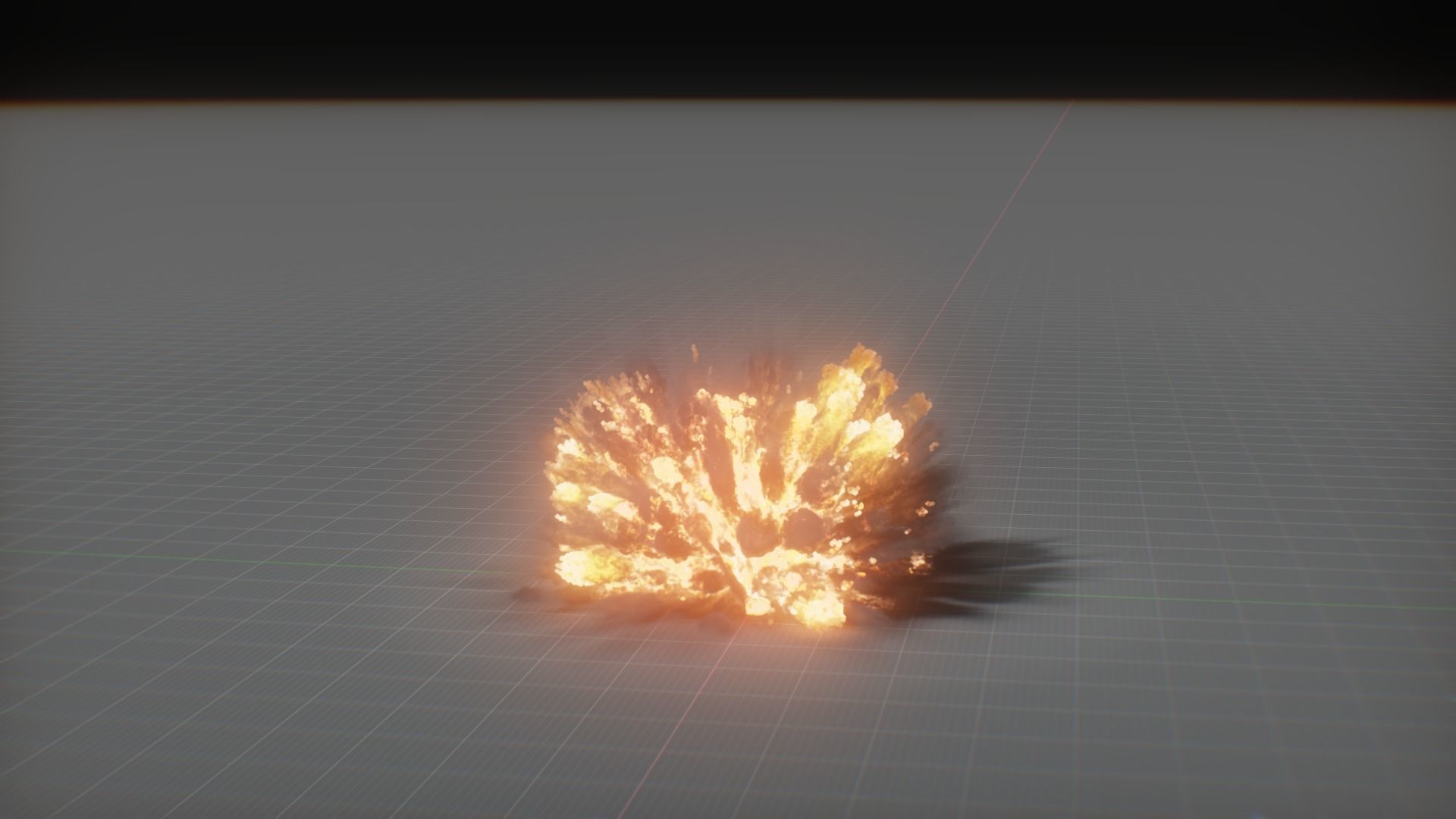 Artillery Grenade Explosion Animation 3D 3D model_4