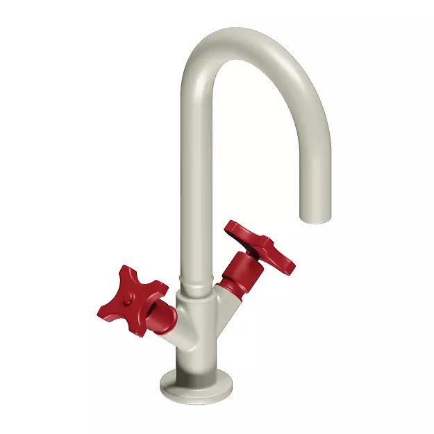PVC Mixer Faucet 3D model_0