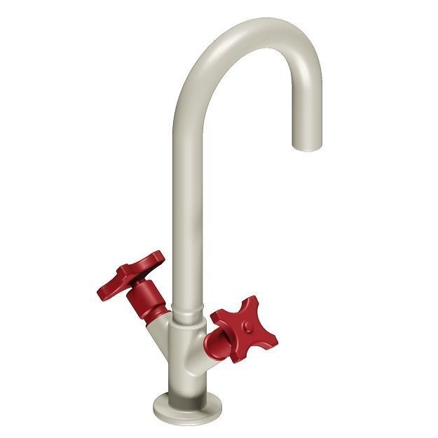 PVC Mixer Faucet 3D model_2