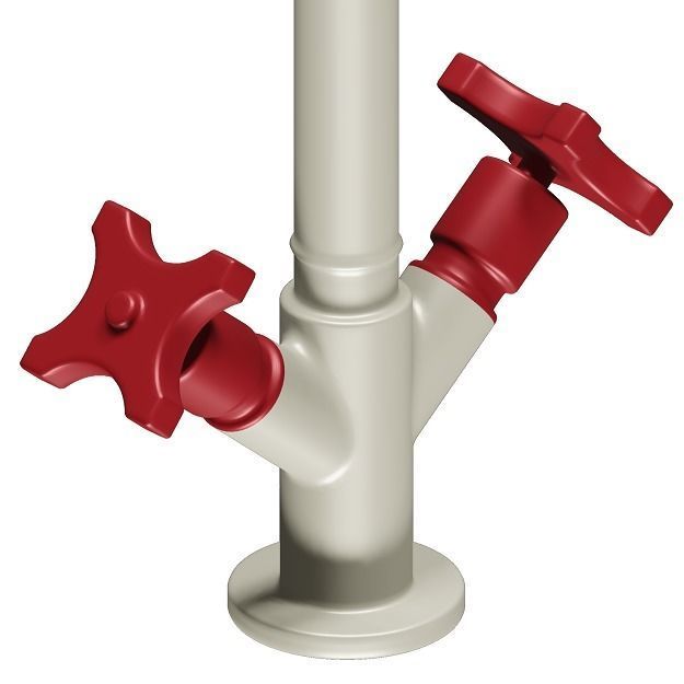 PVC Mixer Faucet 3D model_3