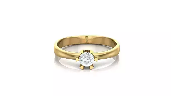 SLT 43 Solitaire Diamond Women Ring Version 2