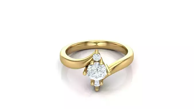 SLT 37 Solitaire Diamond Women Ring Version 2