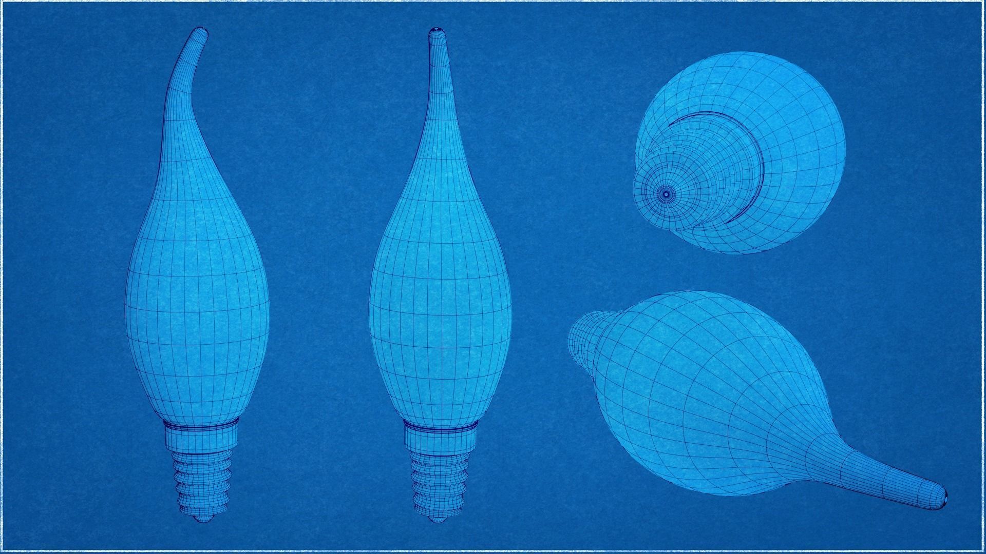 16 Bulbs Types 3D model_11