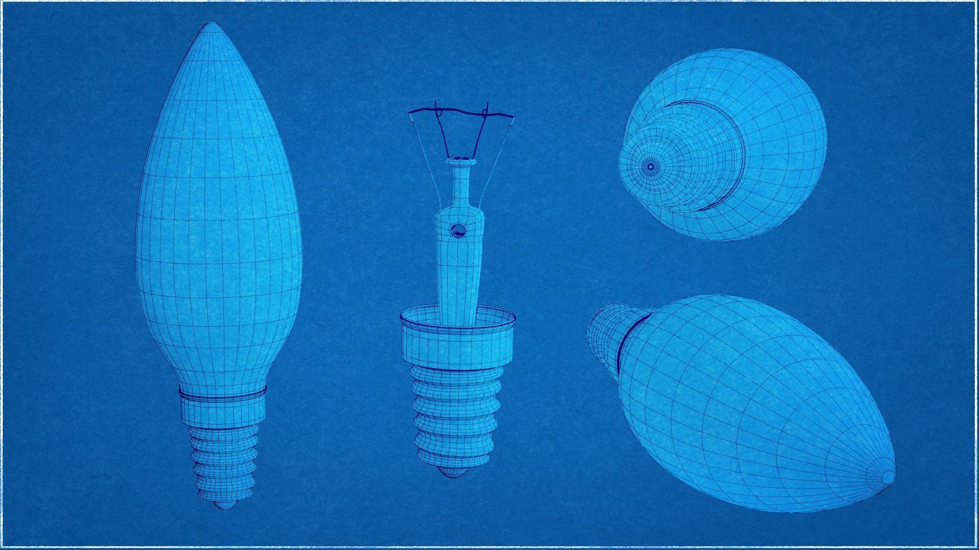 16 Bulbs Types 3D model_8