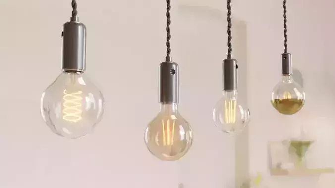 16 Bulbs Types 3D model