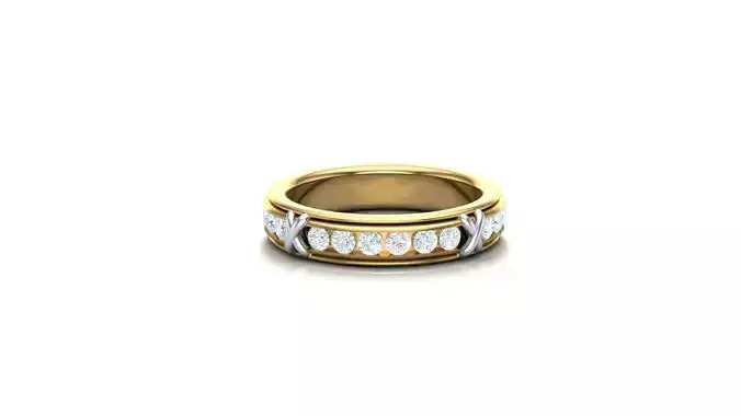 SLT 17 Solitaire Diamond Women Ring Version 2 3D print model