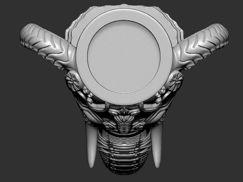 Elephant head Wine Holder 3D print model_12