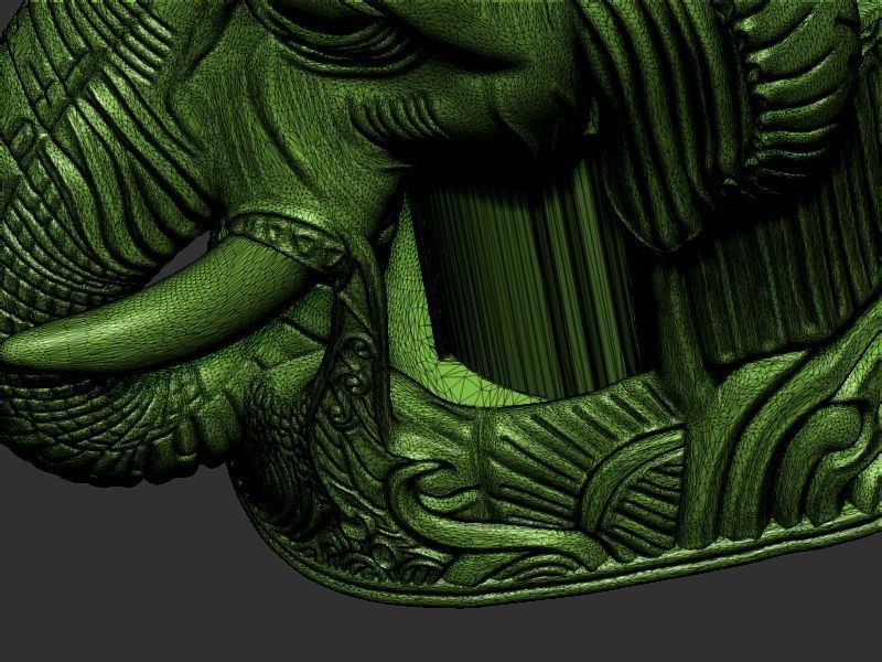 Elephant head Wine Holder 3D print model_17