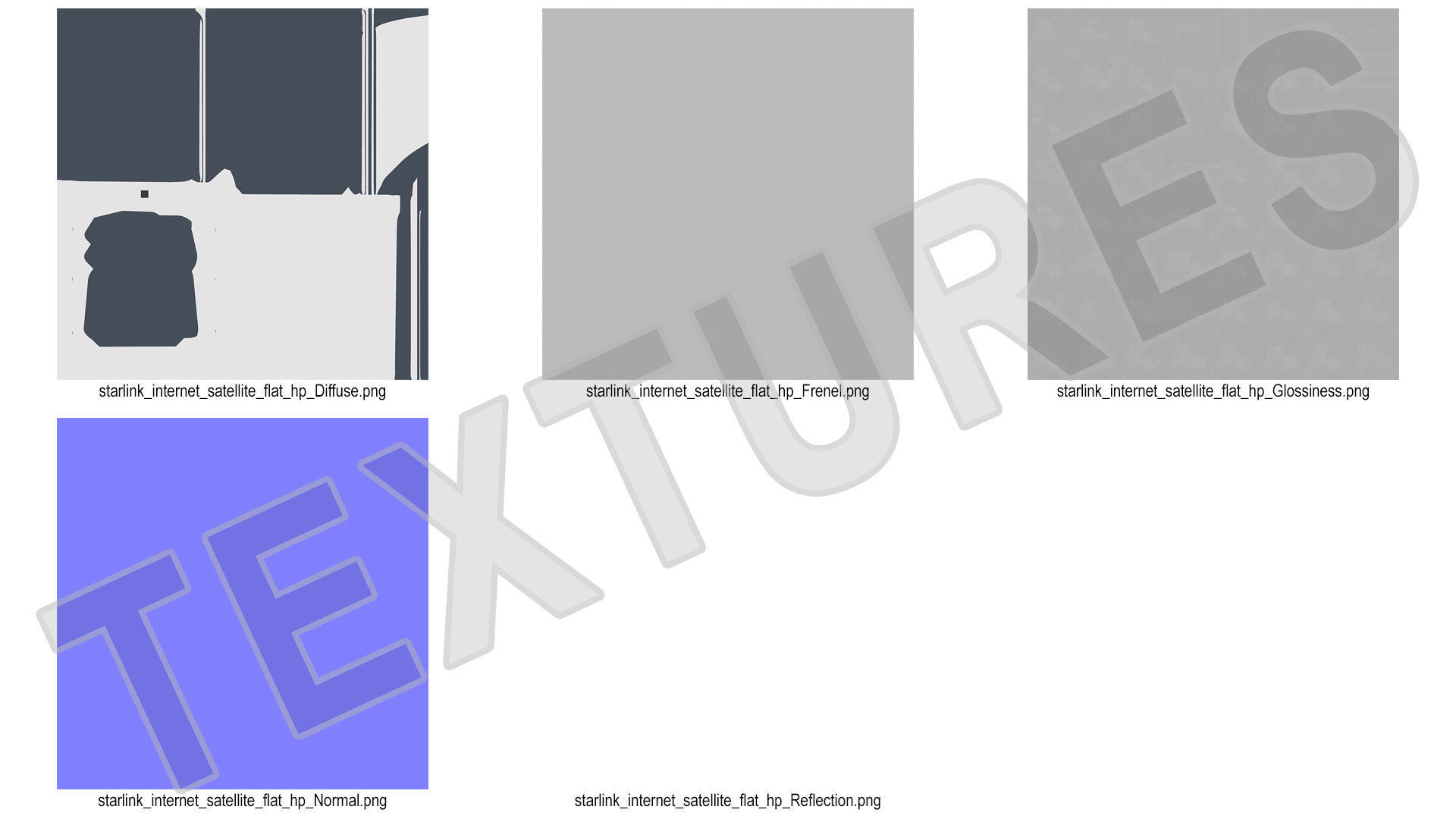 Starlink Internet Satellite Flat High Performance 3D model_15