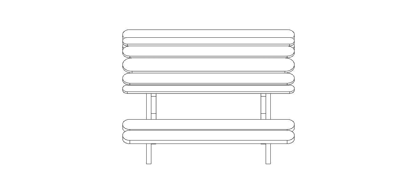 Outdoor Picnic Table 3D model_18
