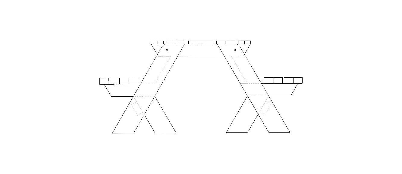 Outdoor Picnic Table 3D model_31