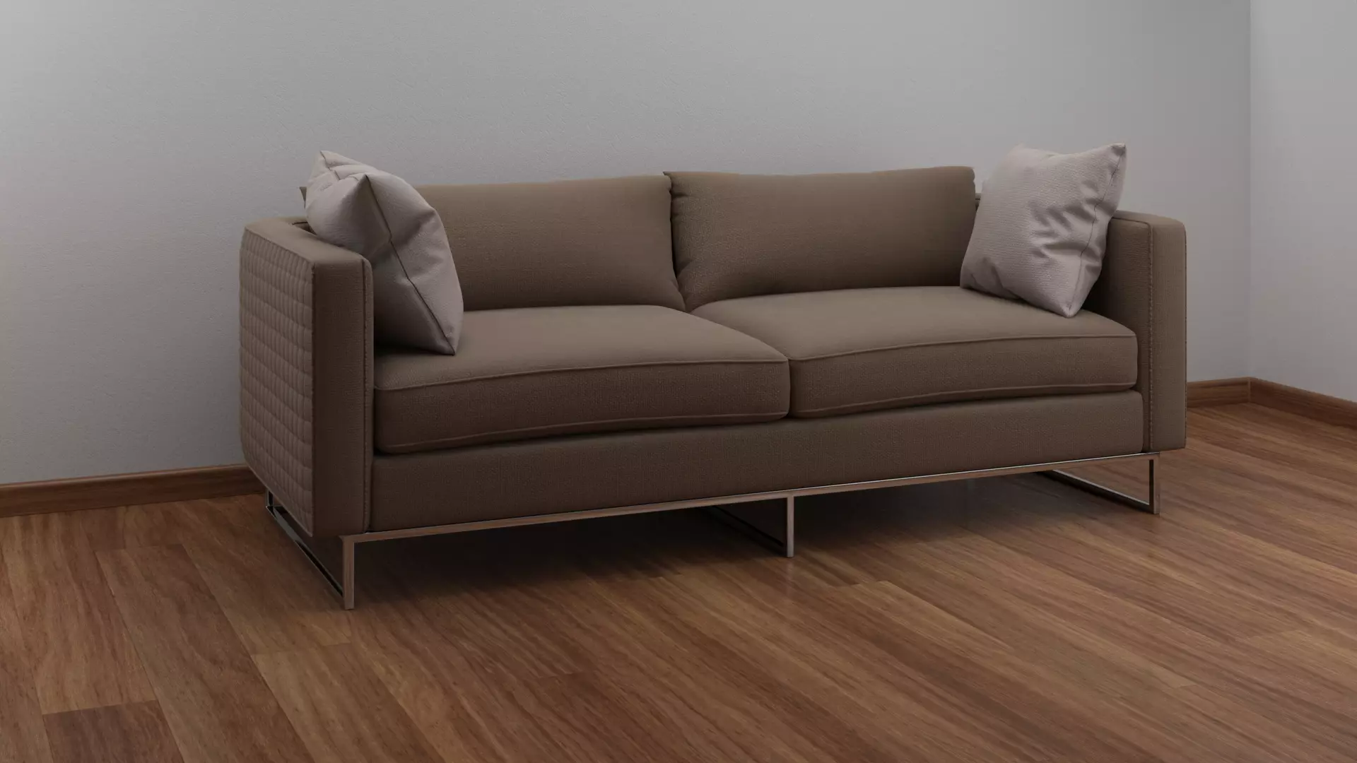 White Modern Sofa 3D model